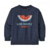Patagonia-Baby-LW-Crew-Sweatshirt-Live-Simply-Melon:-New-Navy-P60975-LMNN-4T-Friluftsbua-1
