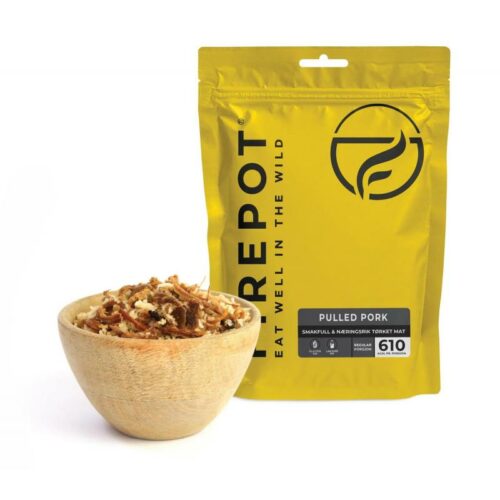 Firepot Pulled Pork Standard porsjon 125g-610 kcal Friluftsbua 1