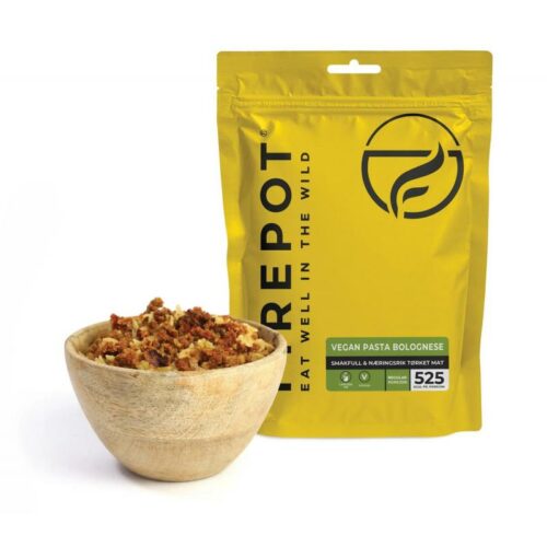 Firepot Vegan Pasta Bolognese Standard porsjon 135g-525 kcal Friluftsbua 1