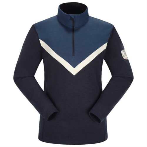 Skogstad W Tindefjell Merinoull Blanding Half-Zip Parisian Night 243057 Friluftsbua 1