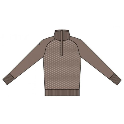 Tufte M Robin Low Half Zip Leafless Tree Melange 1205 Friluftsbua 1